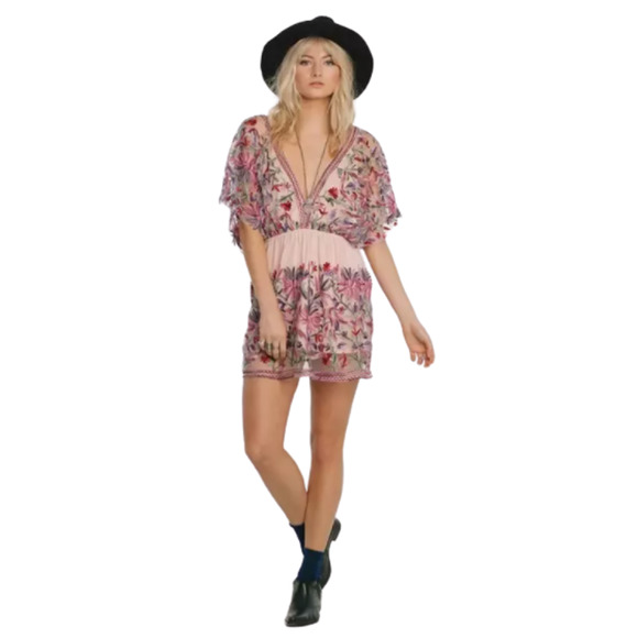 RAGA Dresses & Skirts - RAGA  In the Fields Mini Dress Sz Medium Women'sFloral Pattern Multicolor